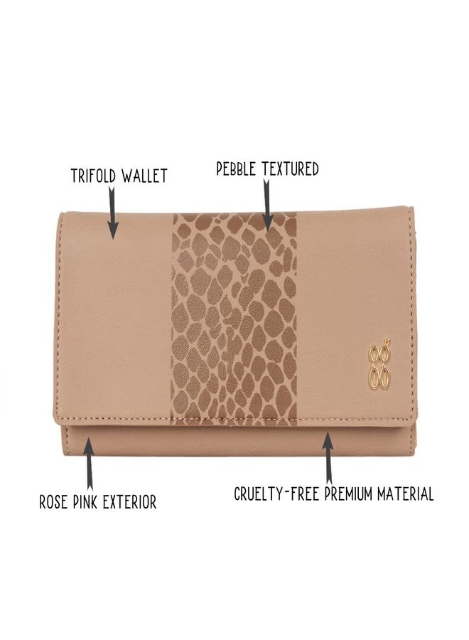 Baggit Women’s Large Wallet | Stylish Ladies Purse | Vegan Leather Credit Card & Money Holder | Secure Tri-Fold Design | Durable & Lightweight | Made in India - Image 2